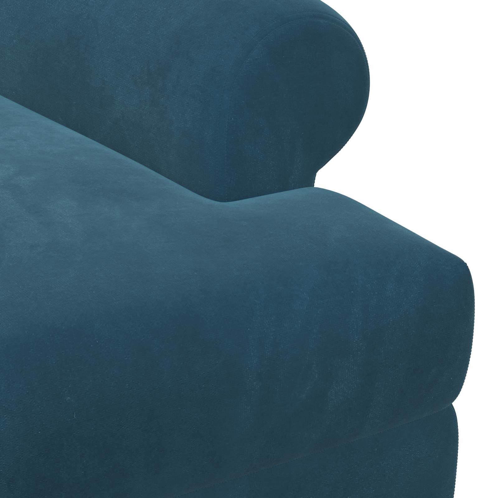 Dvojnica s gumbi Modra 120 x 66 x 78 cm Žamet - slika 6
