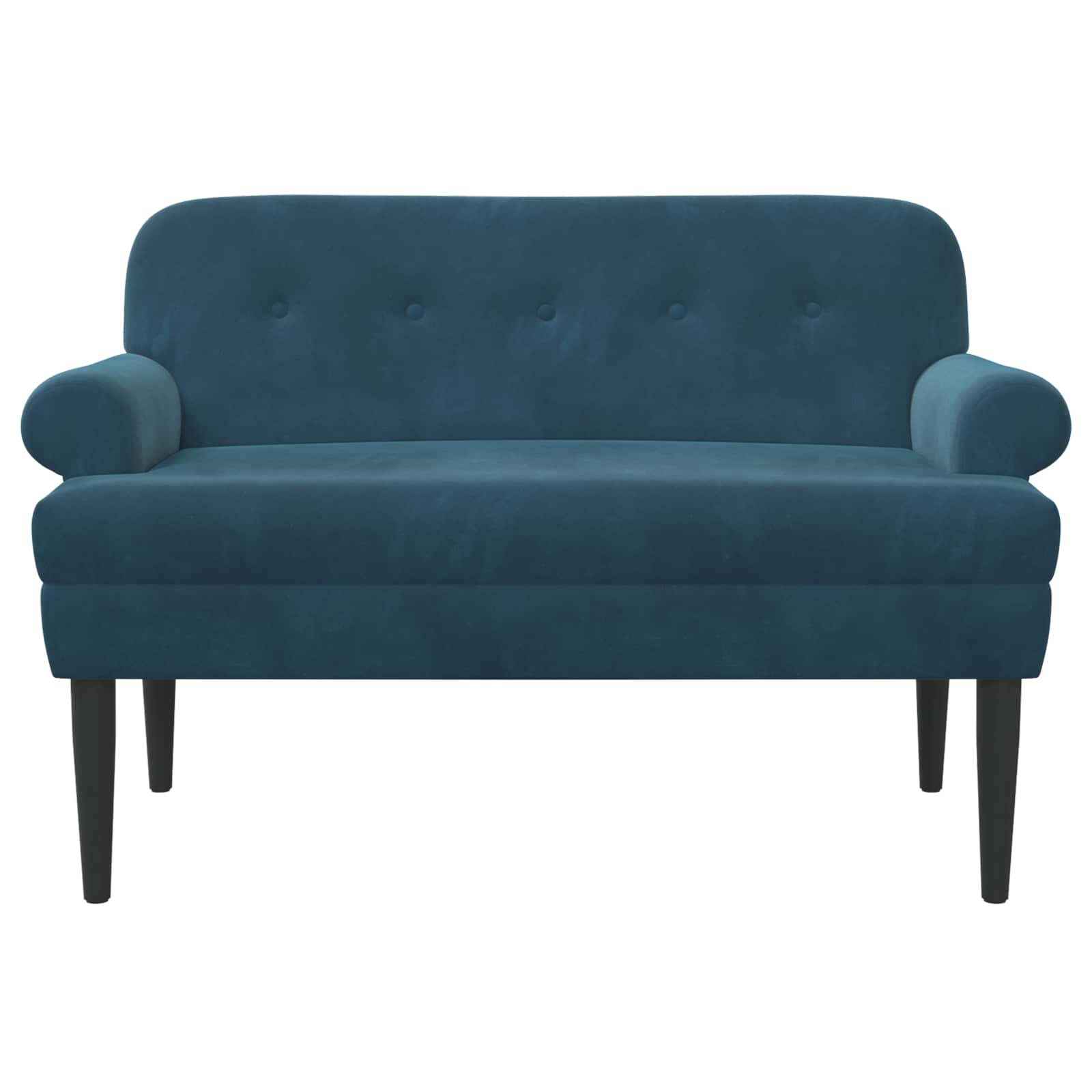 Dvojnica s gumbi Modra 120 x 66 x 78 cm Žamet - slika 3
