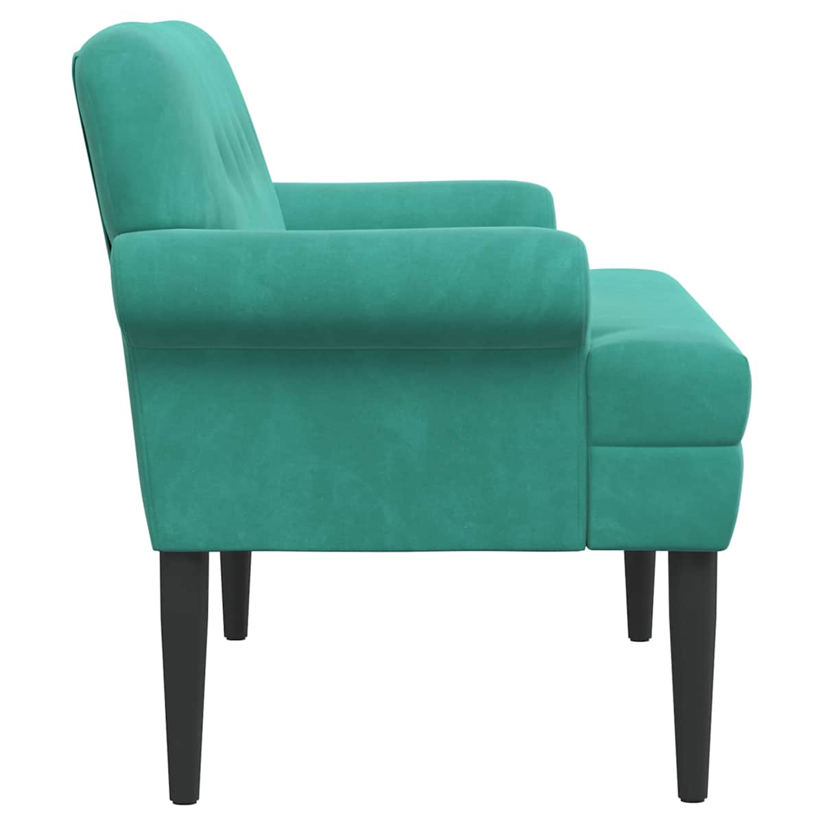 Lænestol med knap tufting 120 x 66 x 78 cm Fløjl - Billede 4