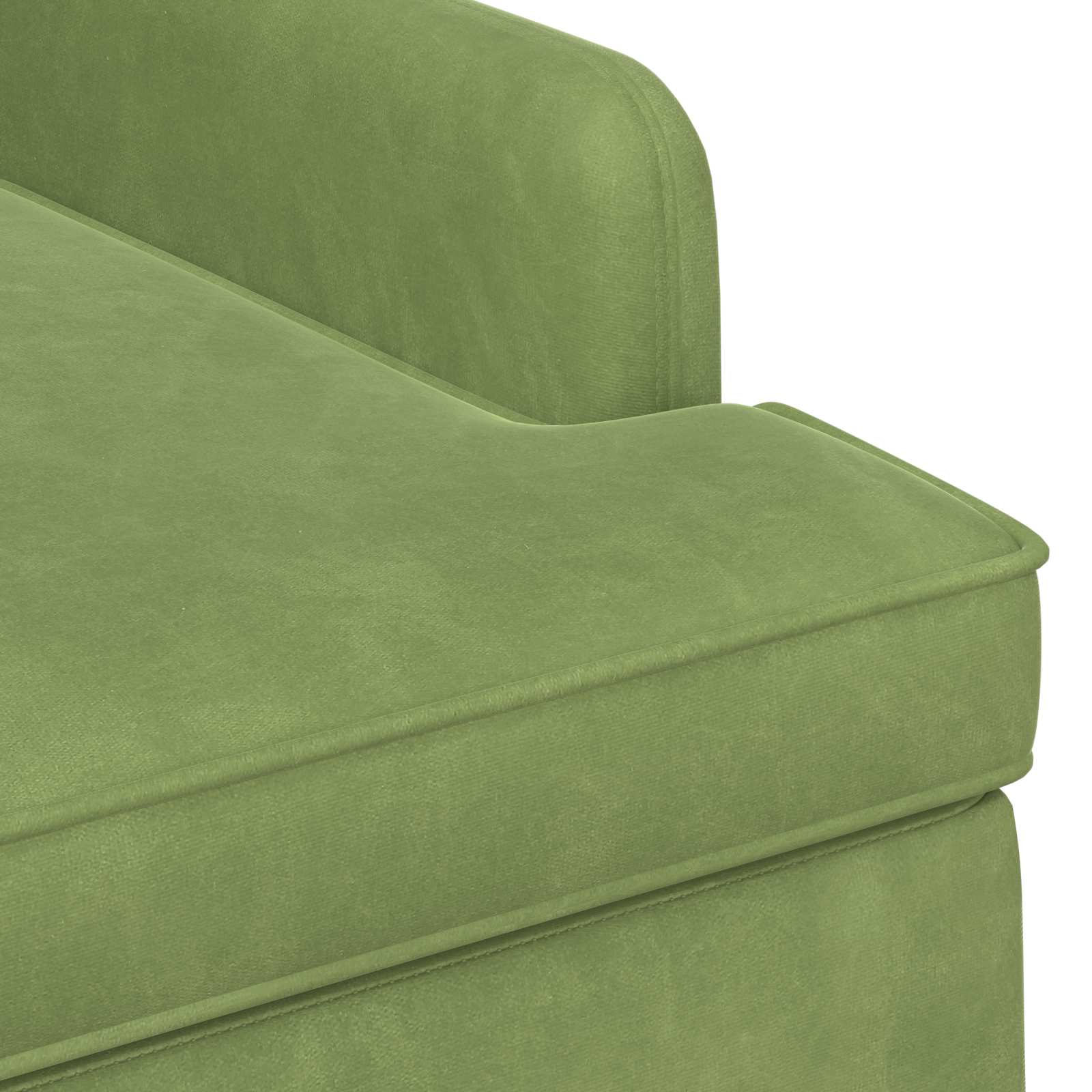 Dvojnica s gumbi Svetlo zelena 111 x 65 x 79 cm Žamet - slika 6