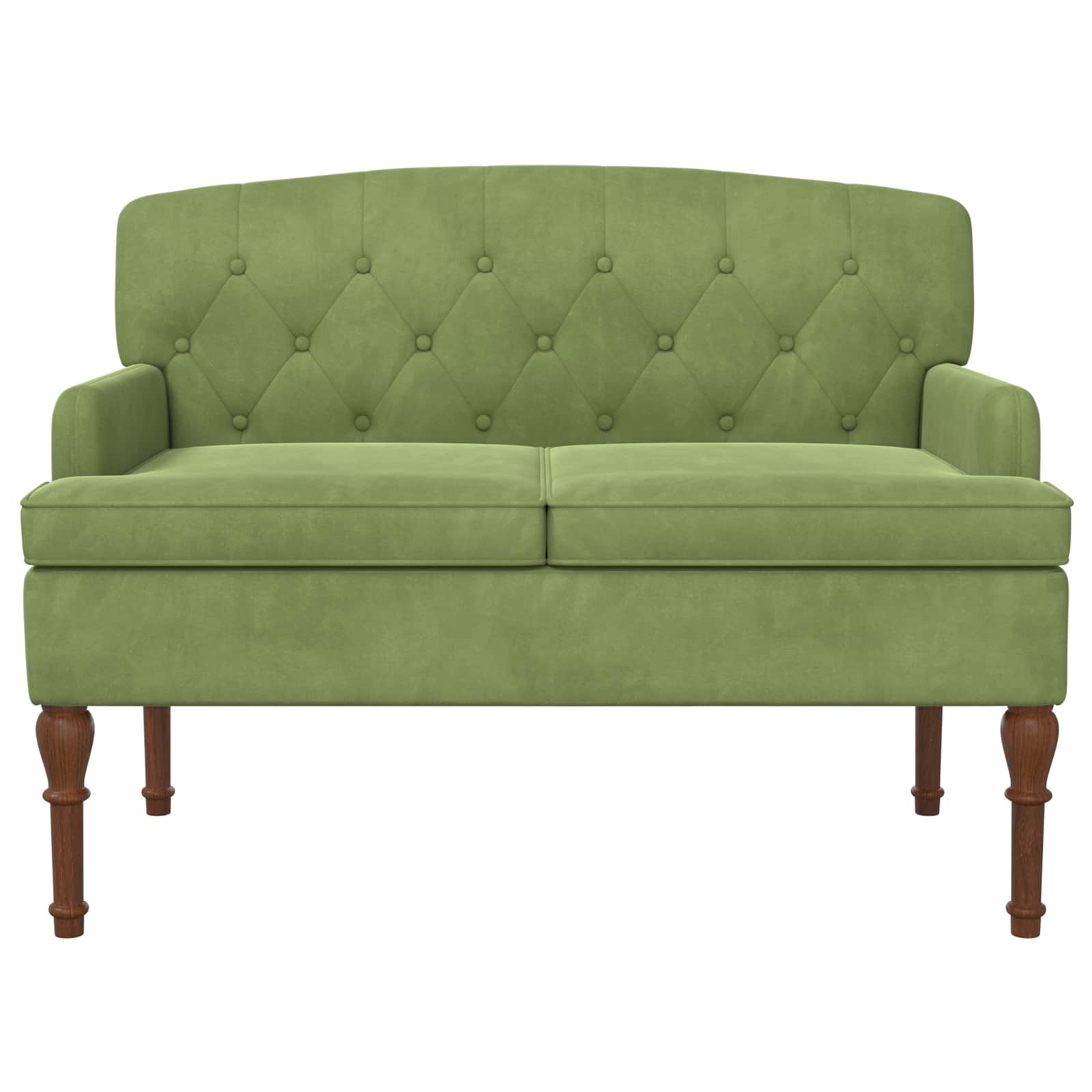 Dvojnica s gumbi Svetlo zelena 111 x 65 x 79 cm Žamet - slika 3