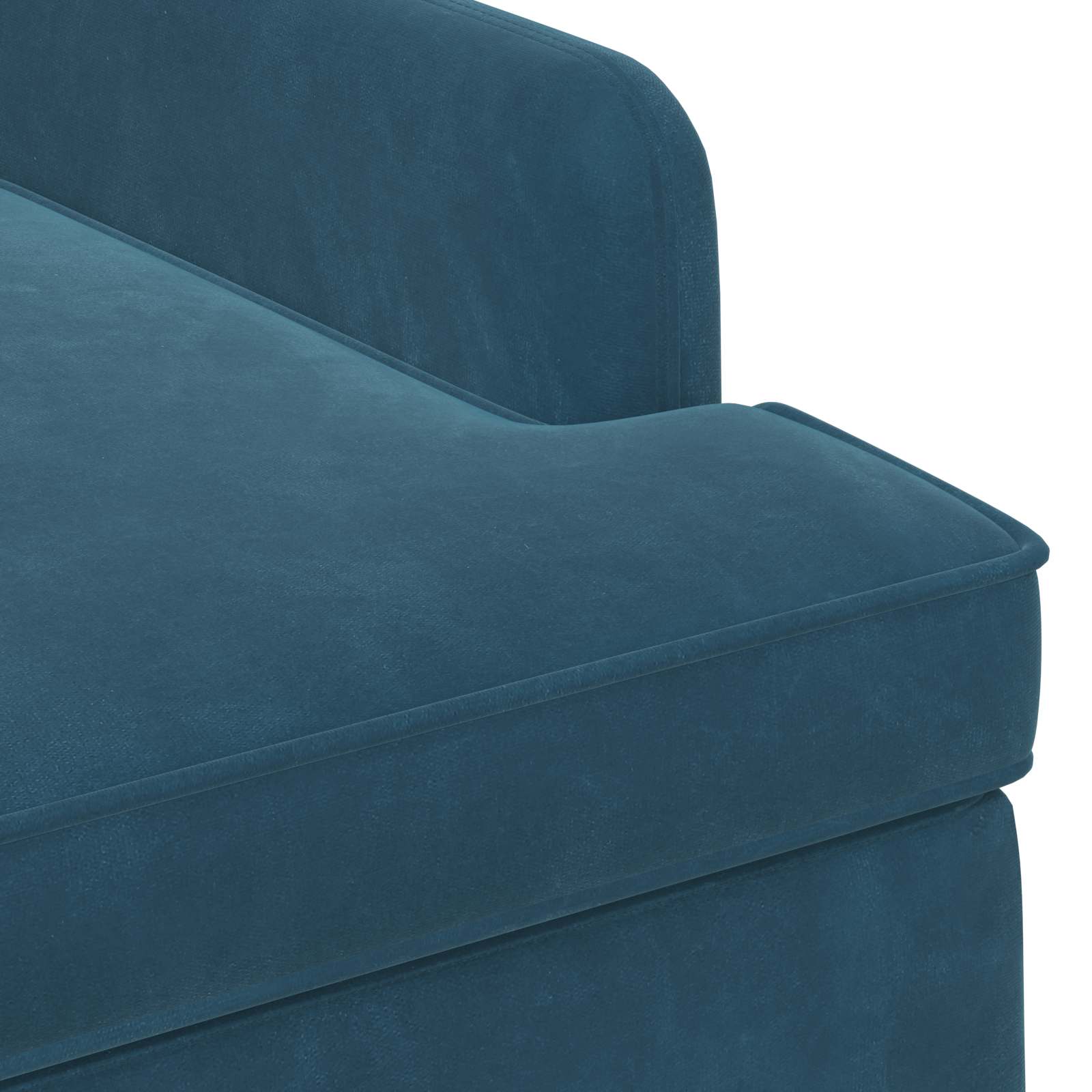 Dvojnica s gumbi Modra 111 x 65 x 79 cm Žamet - slika 6
