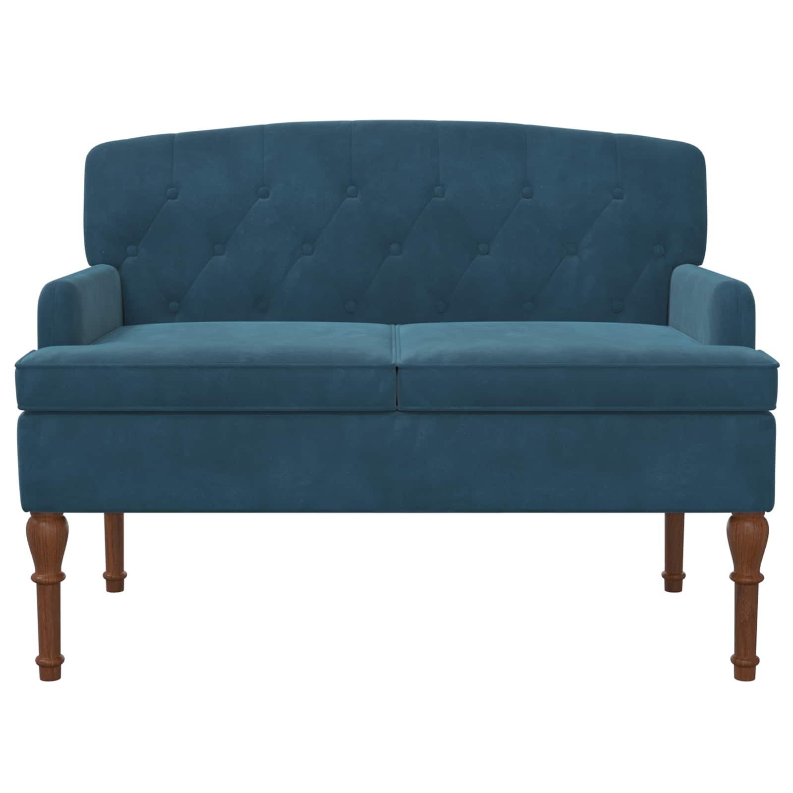 Dvojnica s gumbi Modra 111 x 65 x 79 cm Žamet - slika 3