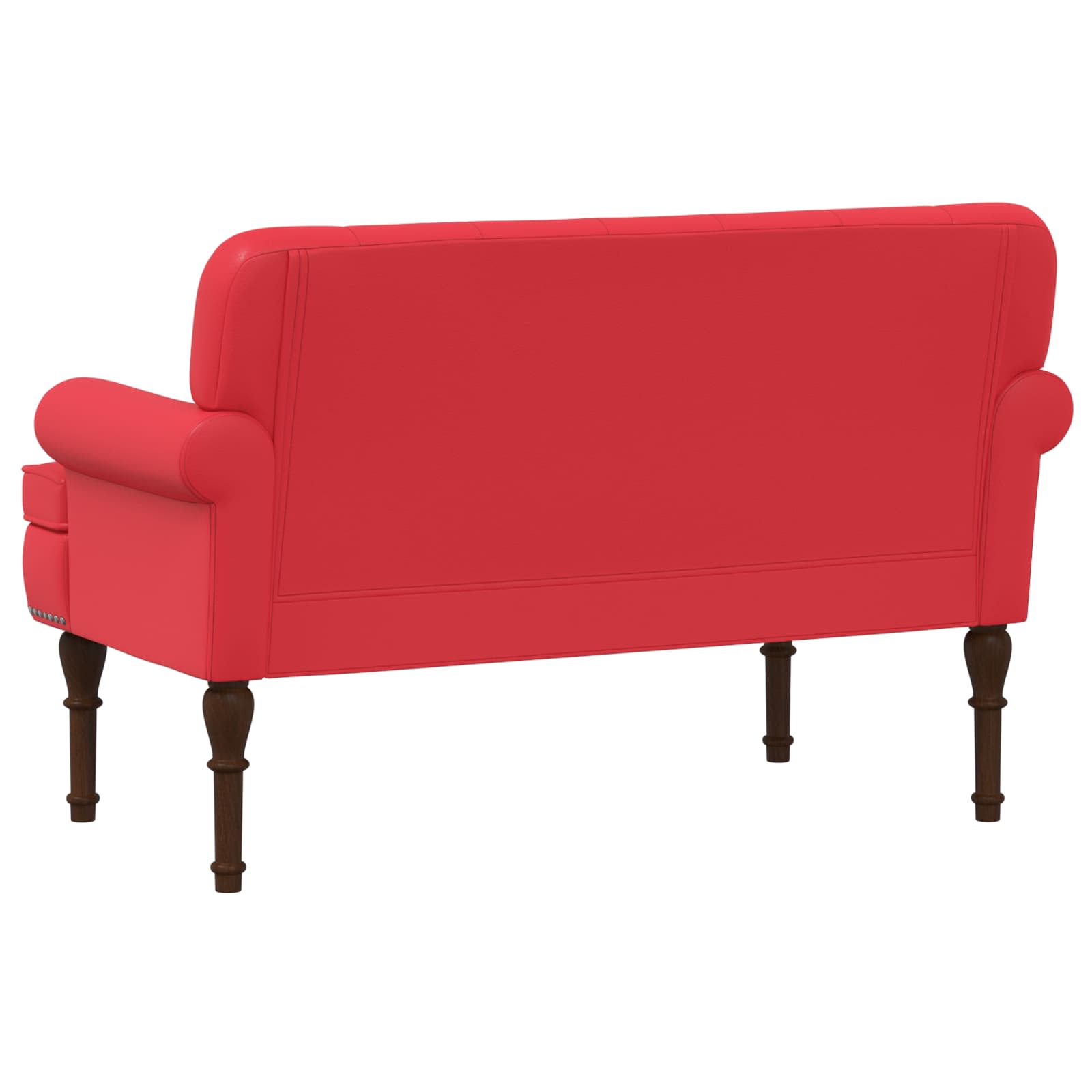 Dvojnica s gumbi Rdeča 120 x 65 x 77 cm Umetno usnje - slika 5