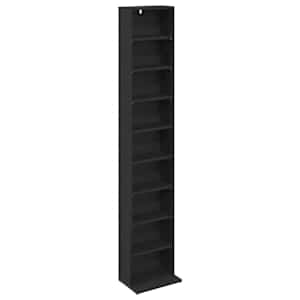 vidaXL CD kapp Must tamm 33 x 23,5 x 175 cm Tehispuit