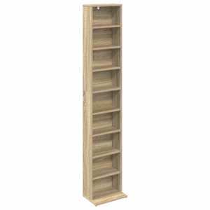 vidaXL CD kapp Sonoma tamm 33 x 23,5 x 175 cm Tehispuit