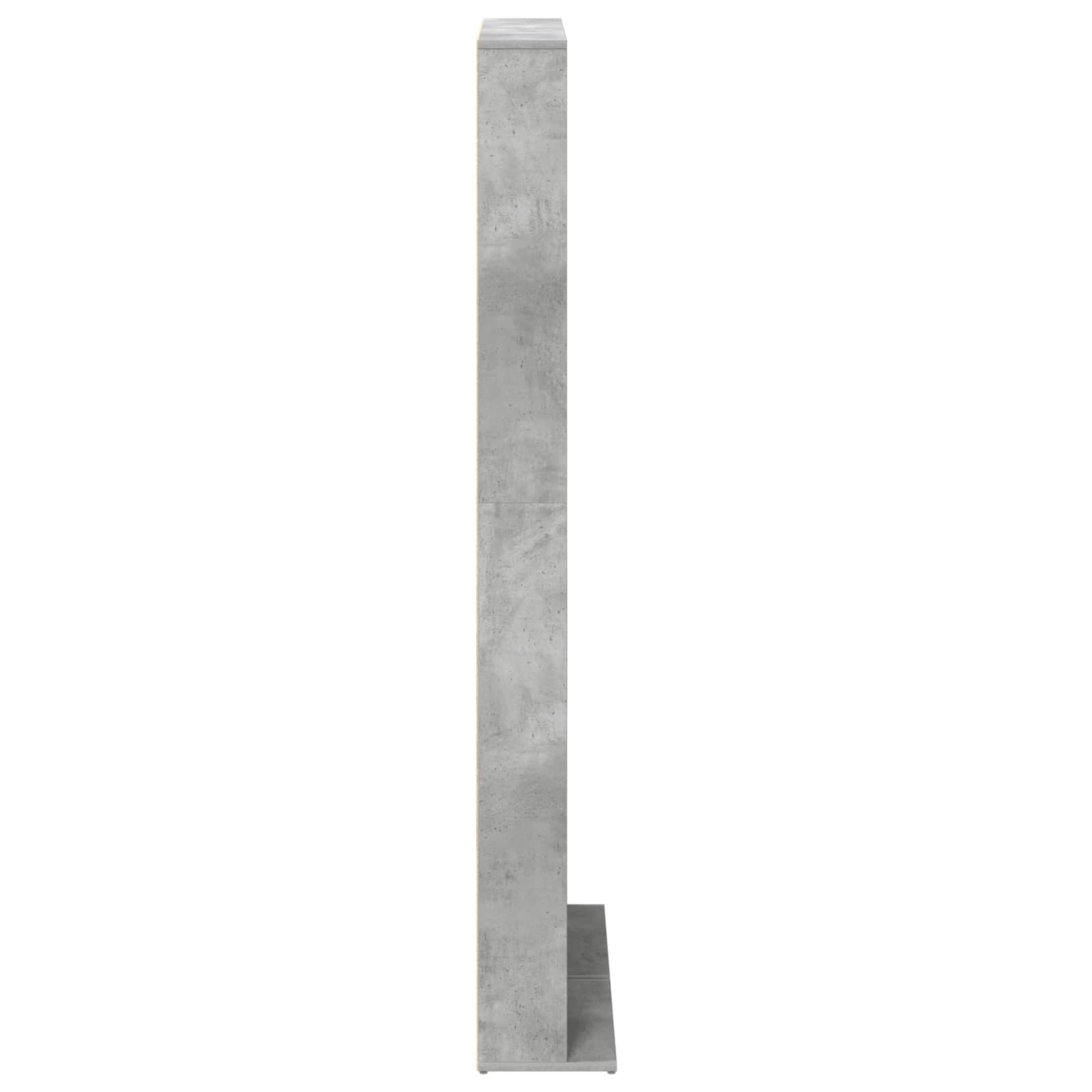 CD-kaappi 2 kpl Betoninharmaa 33 x 23,5 x 175 cm Tekninen puu - Image 7