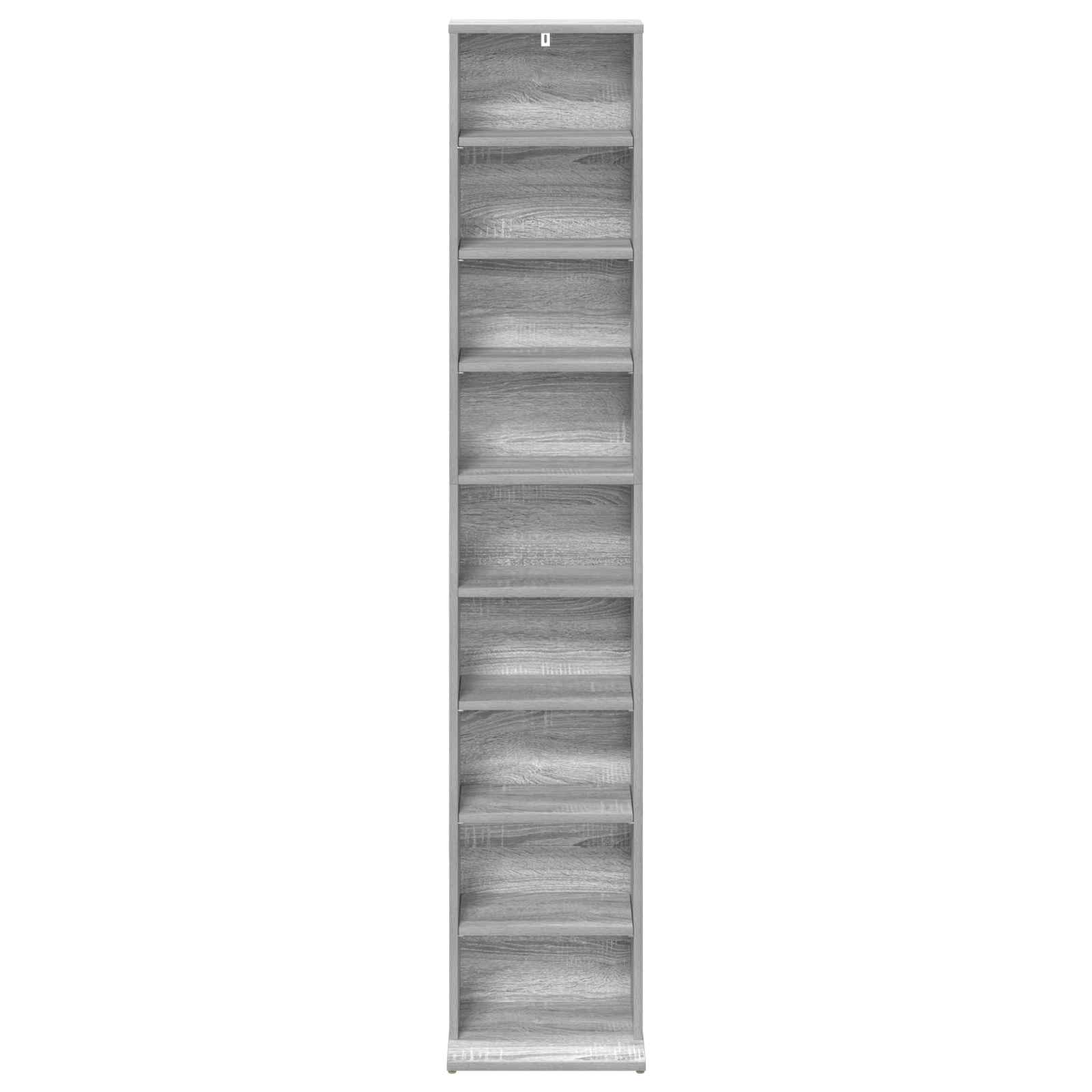 CD-kaappi Harmaa Sonoma 33 x 23,5 x 175 cm Tekninen puu - Image 4