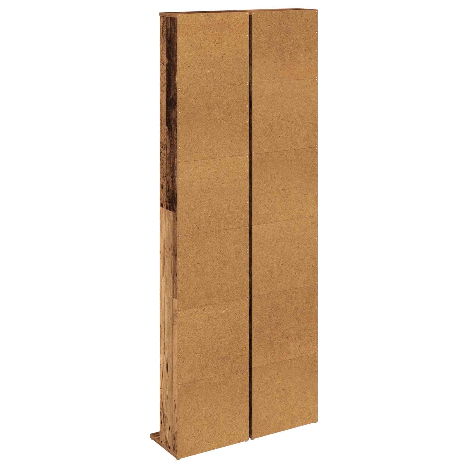 CD-kaappi 2 kpl Vanha puu 33 x 23,5 x 175 cm Tekninen puu - Image 8