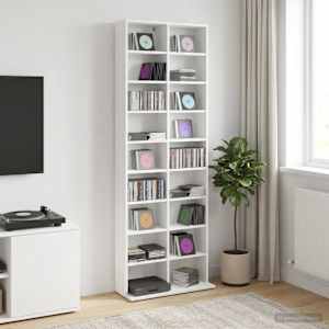 CD omara Bela 65 x 23,5 x 175 cm Inženirski les