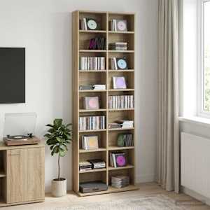 CD omara Sonoma hrast 65 x 23,5 x 175 cm Inženirski les