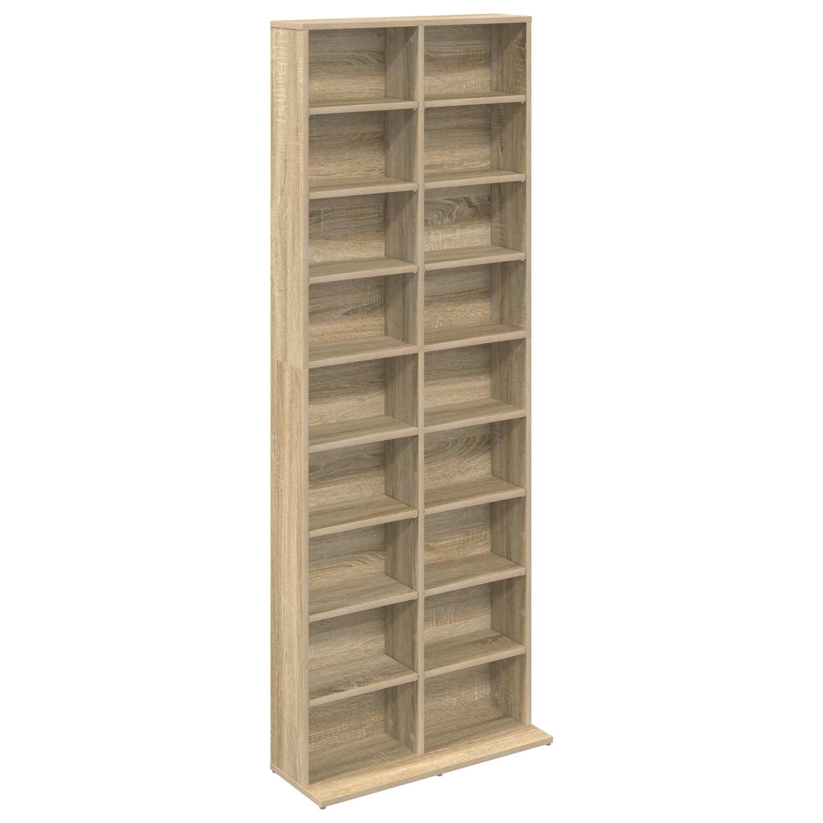 Dulap pentru CD-uri Stejar Sonoma 65 x 23,5 x 175 cm
