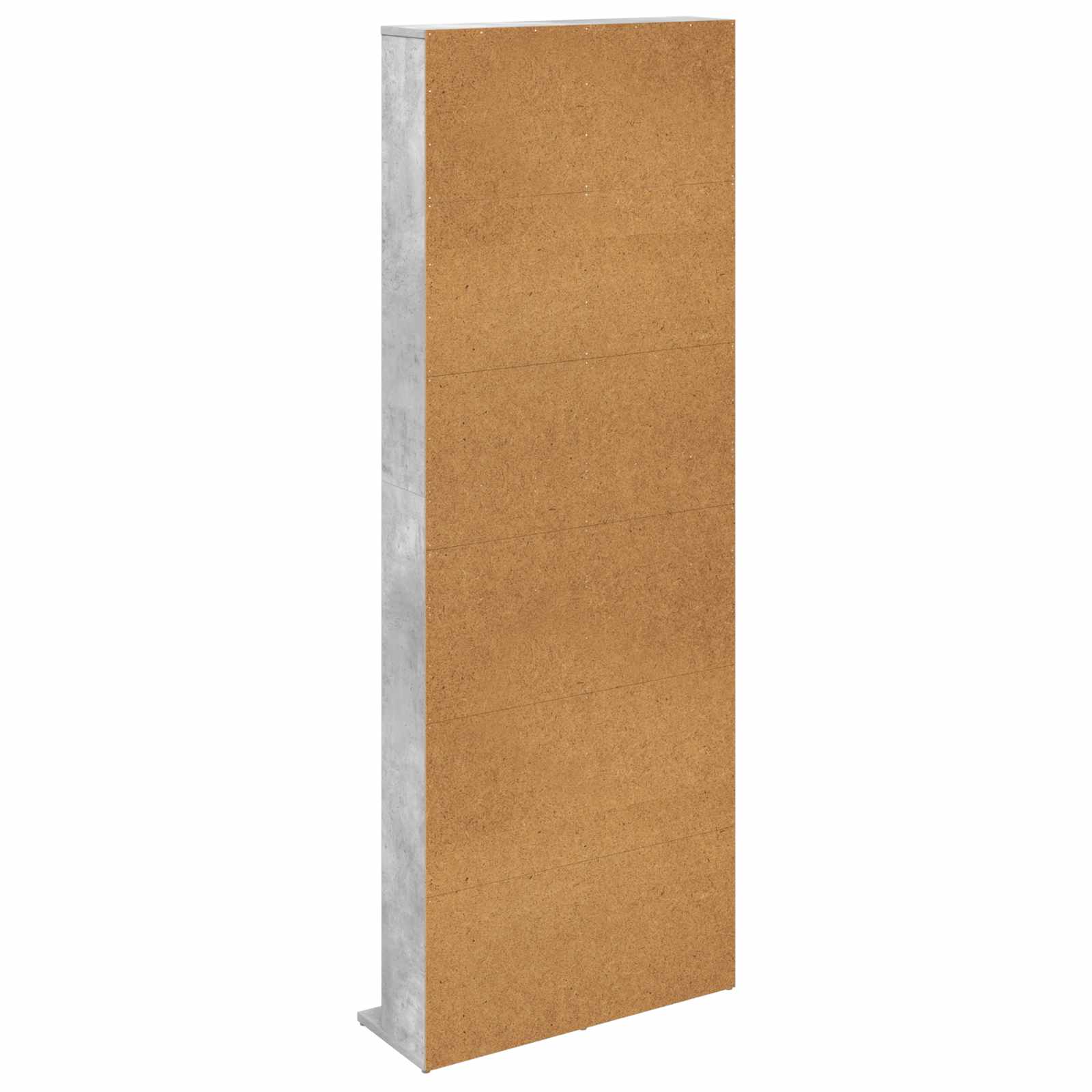 CD-kaappi Betoninharmaa 65 x 23,5 x 175 cm Tekninen puu - Image 6