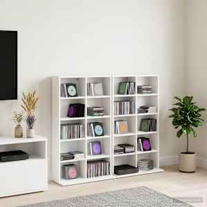 CD omara 2 kos Bela 65 x 23,5 x 97,5 cm Inženirski les