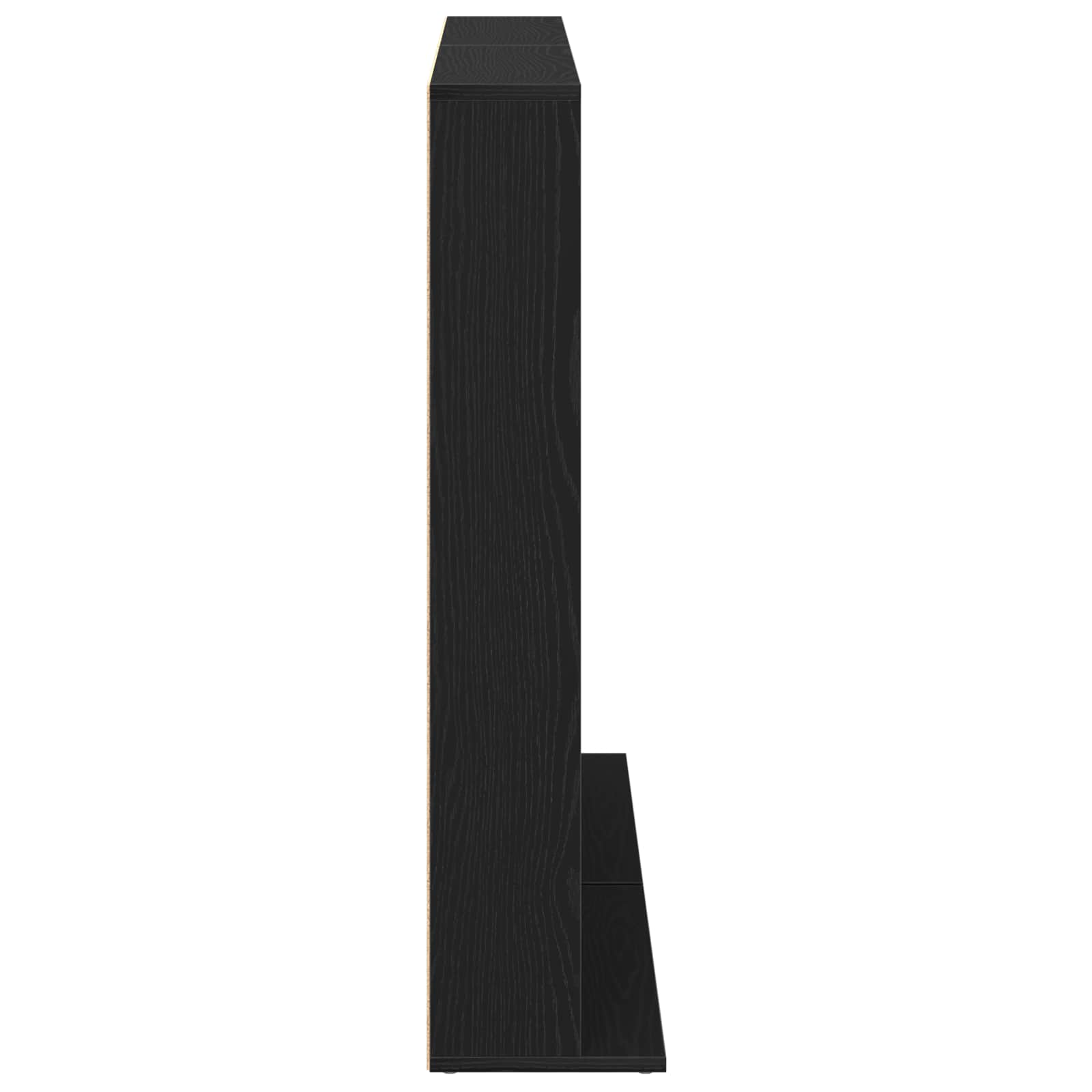 CD-kaappi 2 kpl Musta tammi 65 x 23,5 x 97,5 cm Tekninen puu - Image 7