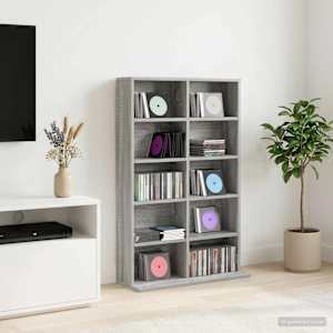 CD omara Siva Sonoma 65 x 23,5 x 97,5 cm Inženirski les