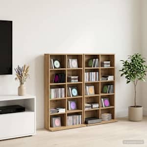 CD omara 2 kos Artisan hrast 65 x 23,5 x 97,5 cm Inženirski les