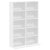 vidaXL CD kapp 2 tk Valge 33 x 23,5 x 97,5 cm Tehispuit