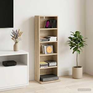 CD omara Sonoma hrast 33 x 23,5 x 97,5 cm Inženirski les
