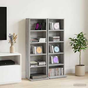 CD omara 2 kos Siva Sonoma 33 x 23,5 x 97,5 cm Inženirski les