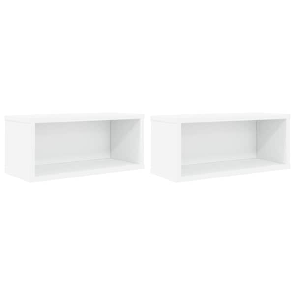 vidaXL CD salvesta rack 2 tk Valge 40 x 17 x 17 cm Tehispuit
