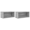 vidaXL CD salvesta rack 2 tk Hall Sonoma 40 x 17 x 17 cm Tehispuit