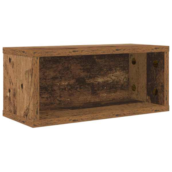vidaXL CD salvesta rack Vana puit 40 x 17 x 17 cm Tehispuit