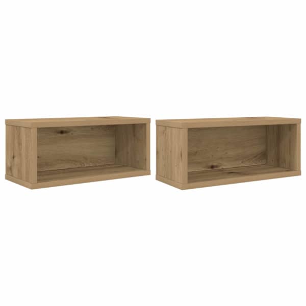 vidaXL CD salvesta rack 2 tk Artisan tamm 40 x 17 x 17 cm Tehispuit