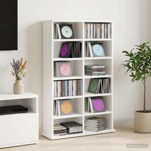 CD omara Bela 60 x 17 x 92 cm Inženirski les