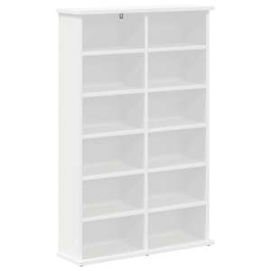 vidaXL CD kapp Valge 60 x 17 x 92 cm Tehispuit