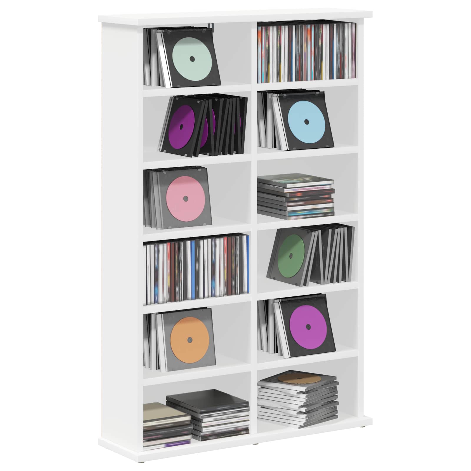 CD omara Bela 60 x 17 x 92 cm Inženirski les - slika 3