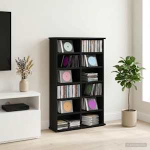 CD omara Črni hrast 60 x 17 x 92 cm Inženirski les