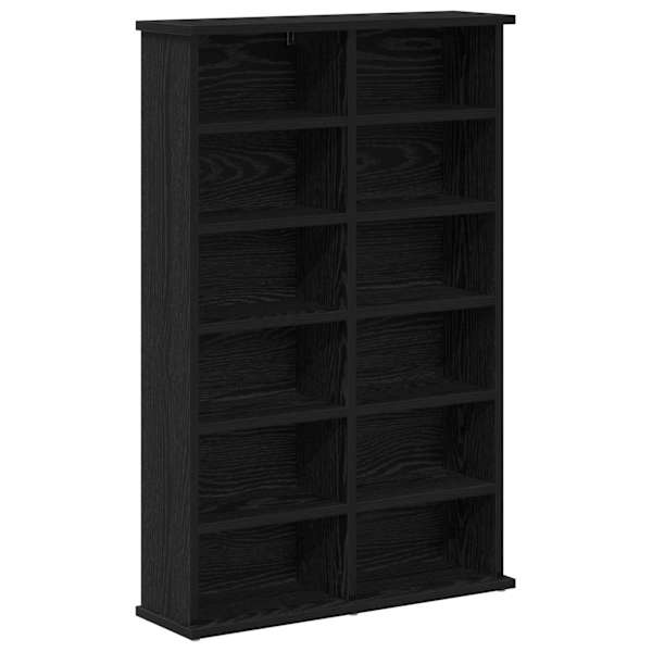 vidaXL CD kapp Must tamm 60 x 17 x 92 cm Tehispuit