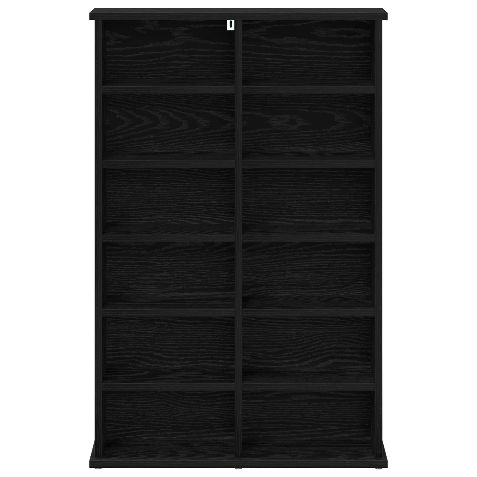 CD omara Črni hrast 60 x 17 x 92 cm Inženirski les - slika 4