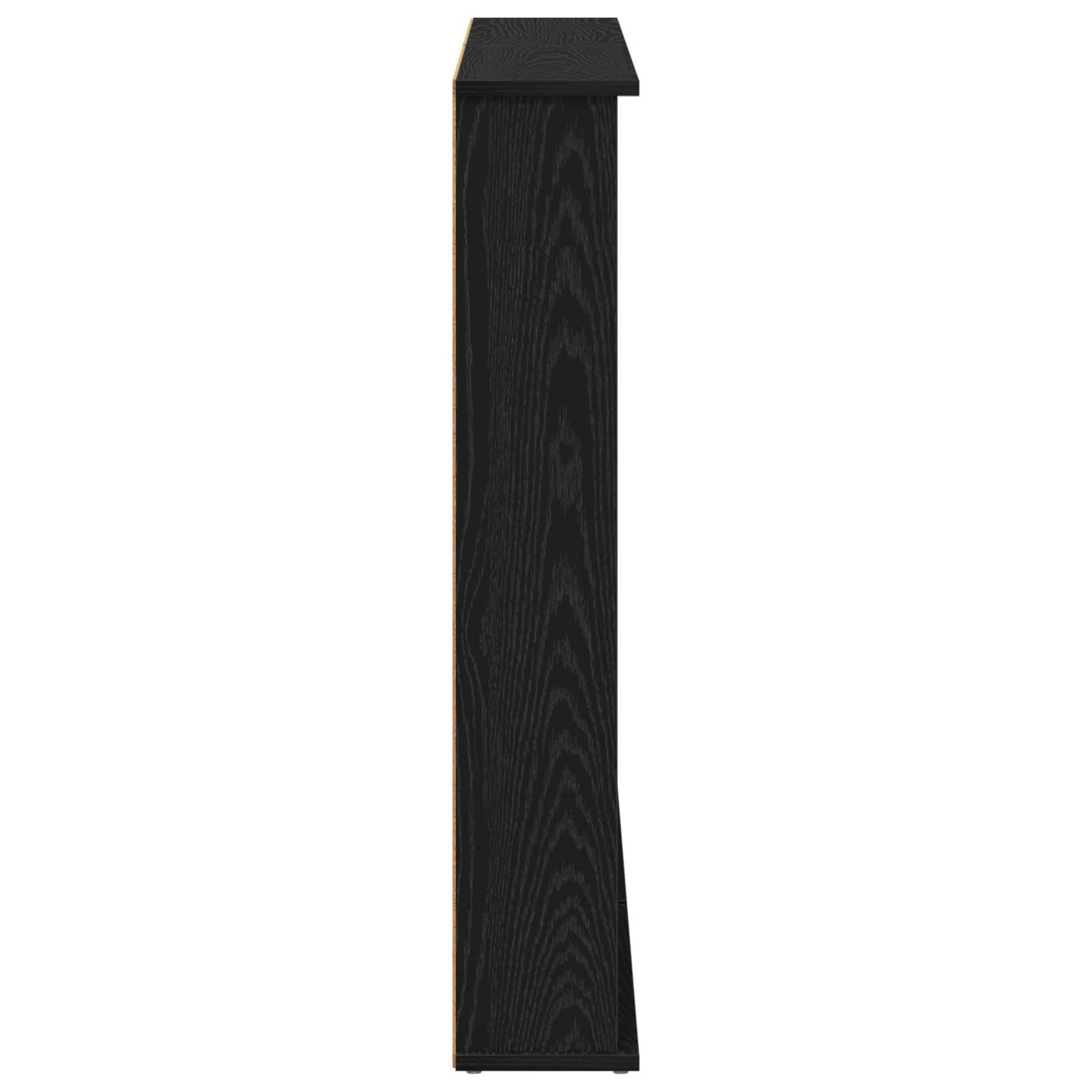 CD-kaappi 2 kpl Musta tammi 60 x 17 x 92 cm Tekninen puu - Image 7