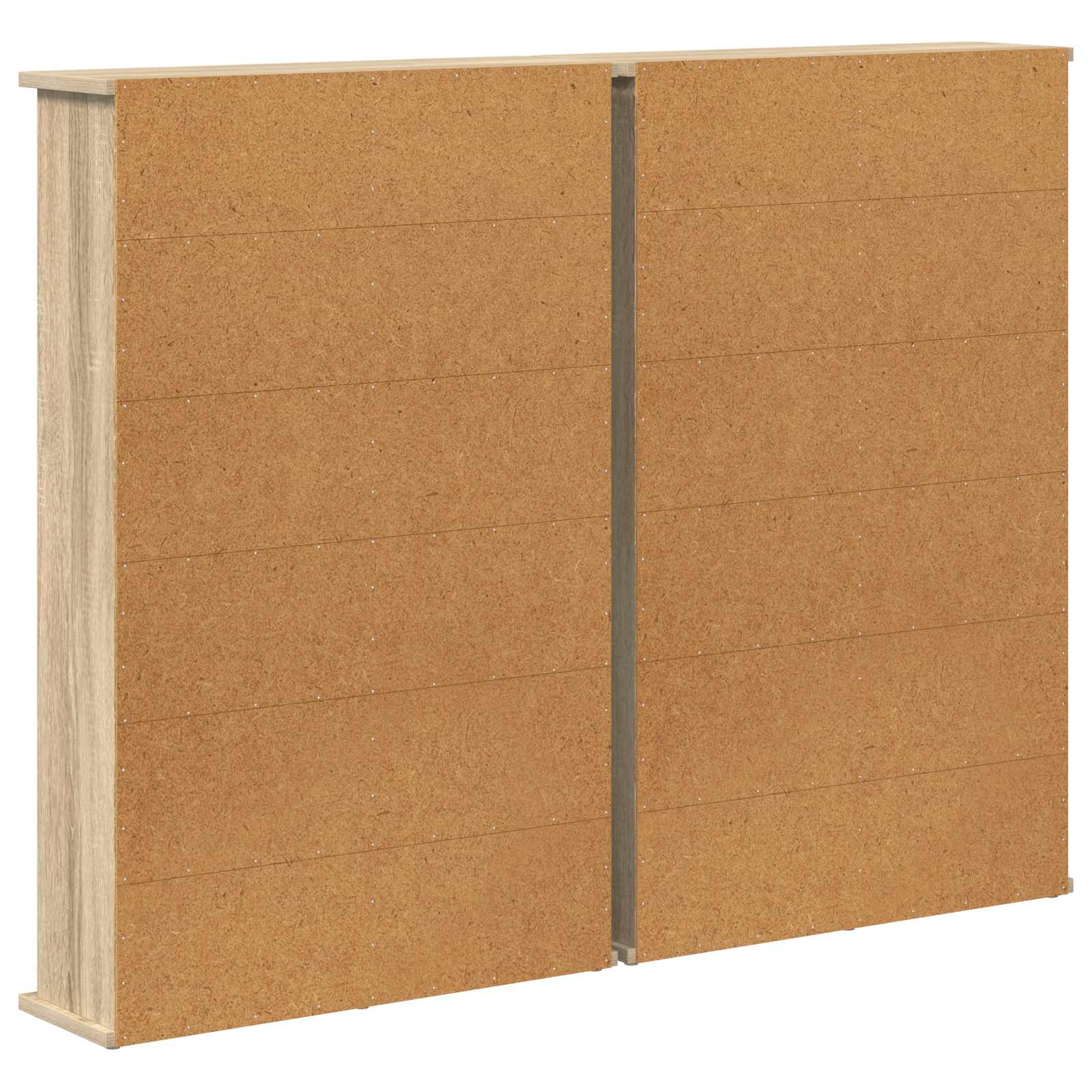 CD-kaappi 2 kpl Sonoma-tammi 60 x 17 x 92 cm Tekninen puu - Image 8