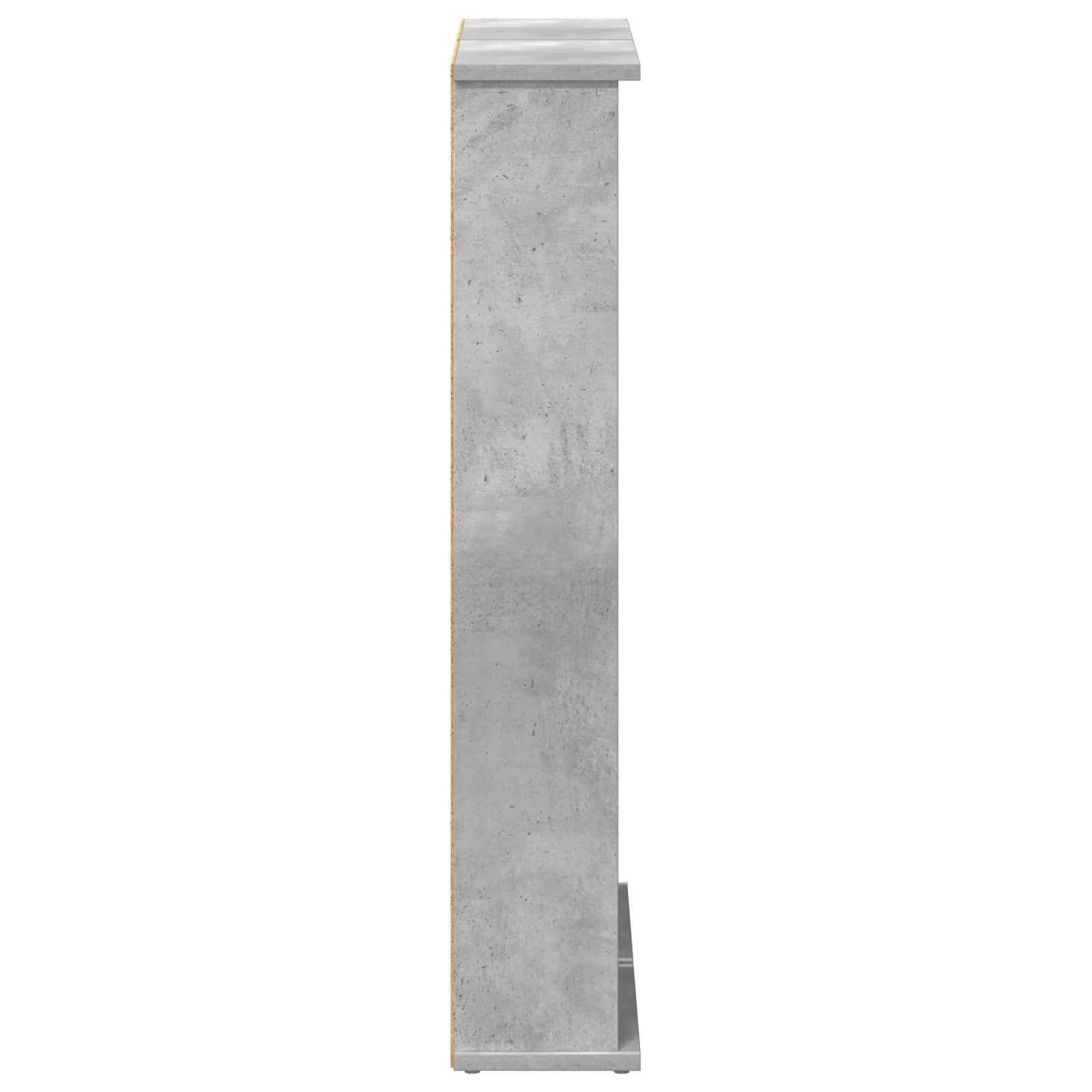 CD-kaappi Betoninharmaa 60 x 17 x 92 cm Tekninen puu - Image 5