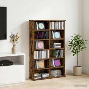 CD omara Dimljen hrast 60 x 17 x 92 cm Inženirski les