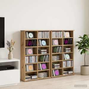 CD omara 2 kos Artisan hrast 60 x 17 x 92 cm Inženirski les