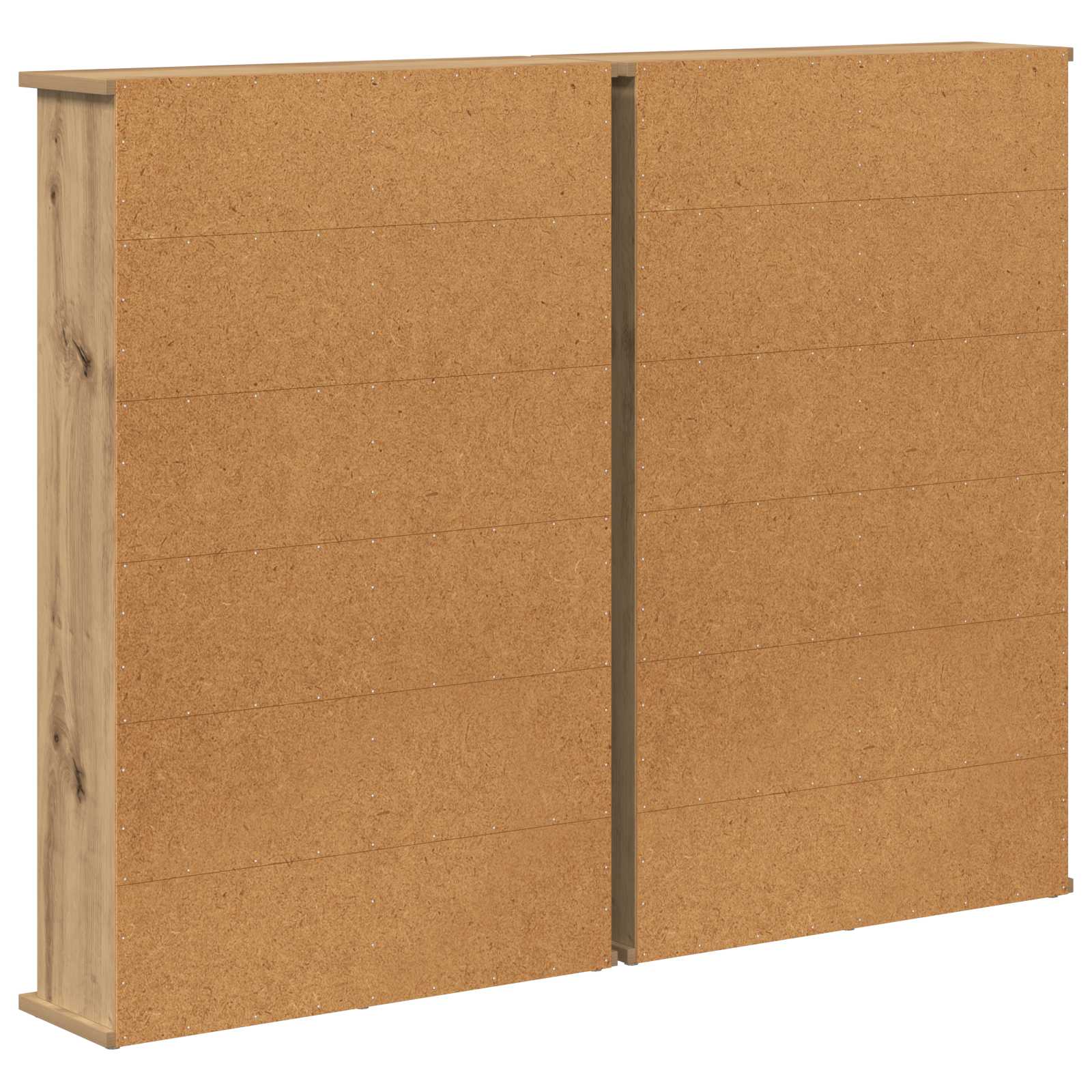 CD-kaappi 2 kpl Artisaanitammi 60 x 17 x 92 cm Tekninen puu - Image 8