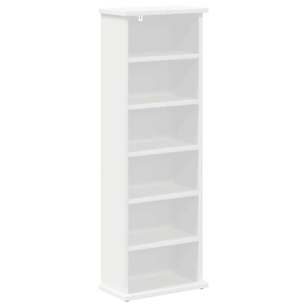 vidaXL CD kapp Valge 60 x 17 x 92 cm Tehispuit