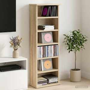 CD omara Sonoma hrast 60 x 17 x 92 cm Inženirski les