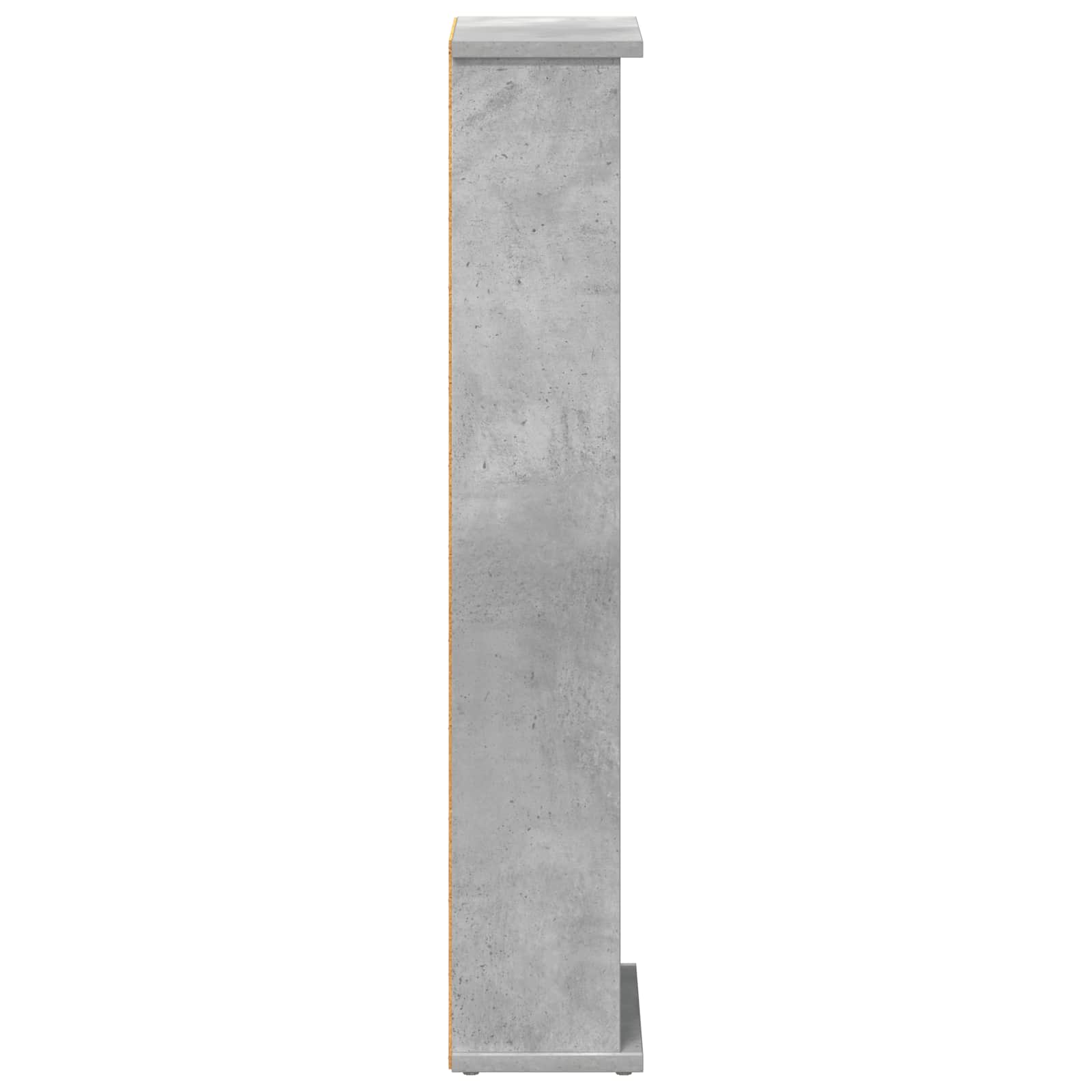 CD-kaappi Betoninharmaa 60 x 17 x 92 cm Tekninen puu - Image 5