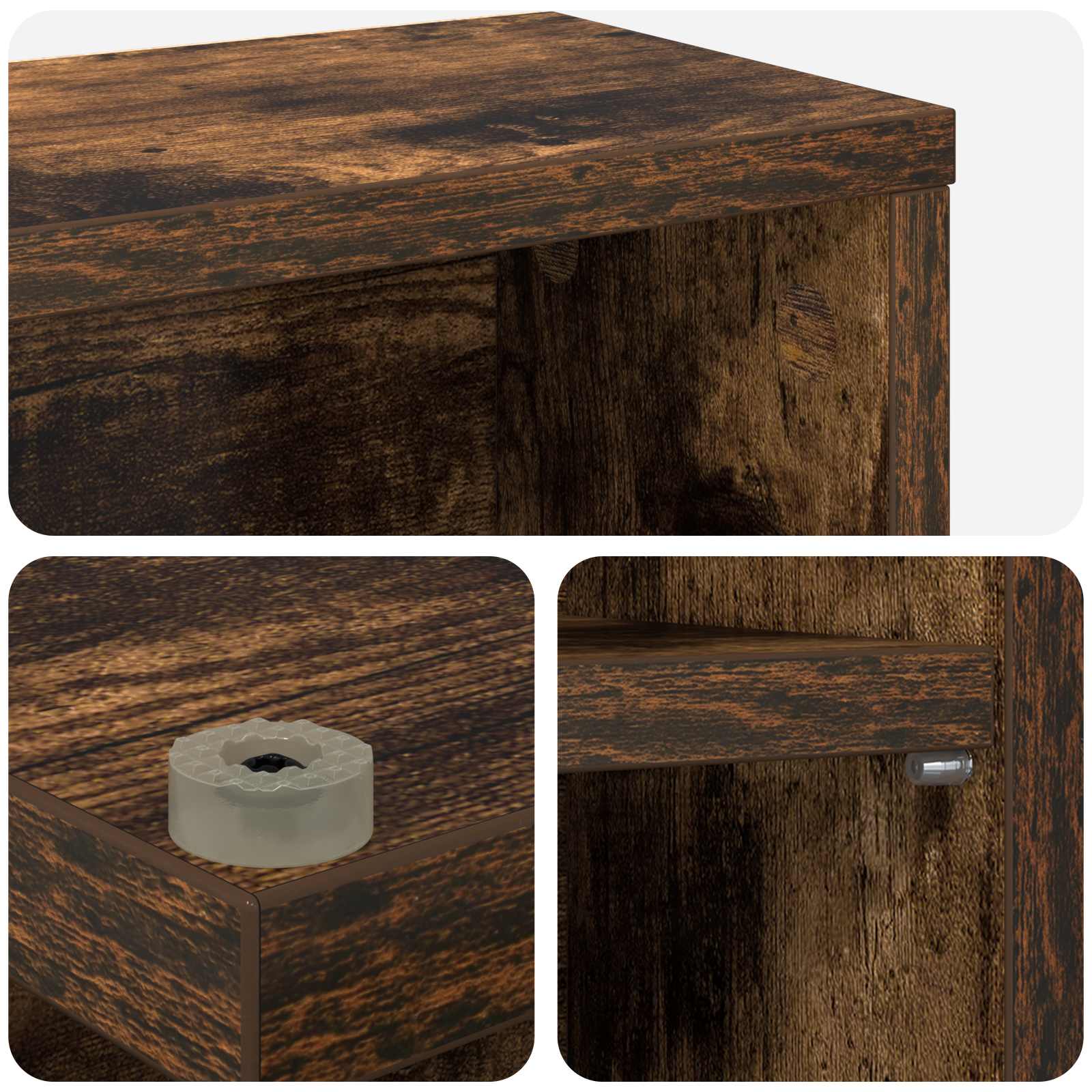 CD-kaappi Savutammi 60 x 17 x 92 cm Tekninen puu - Image 7