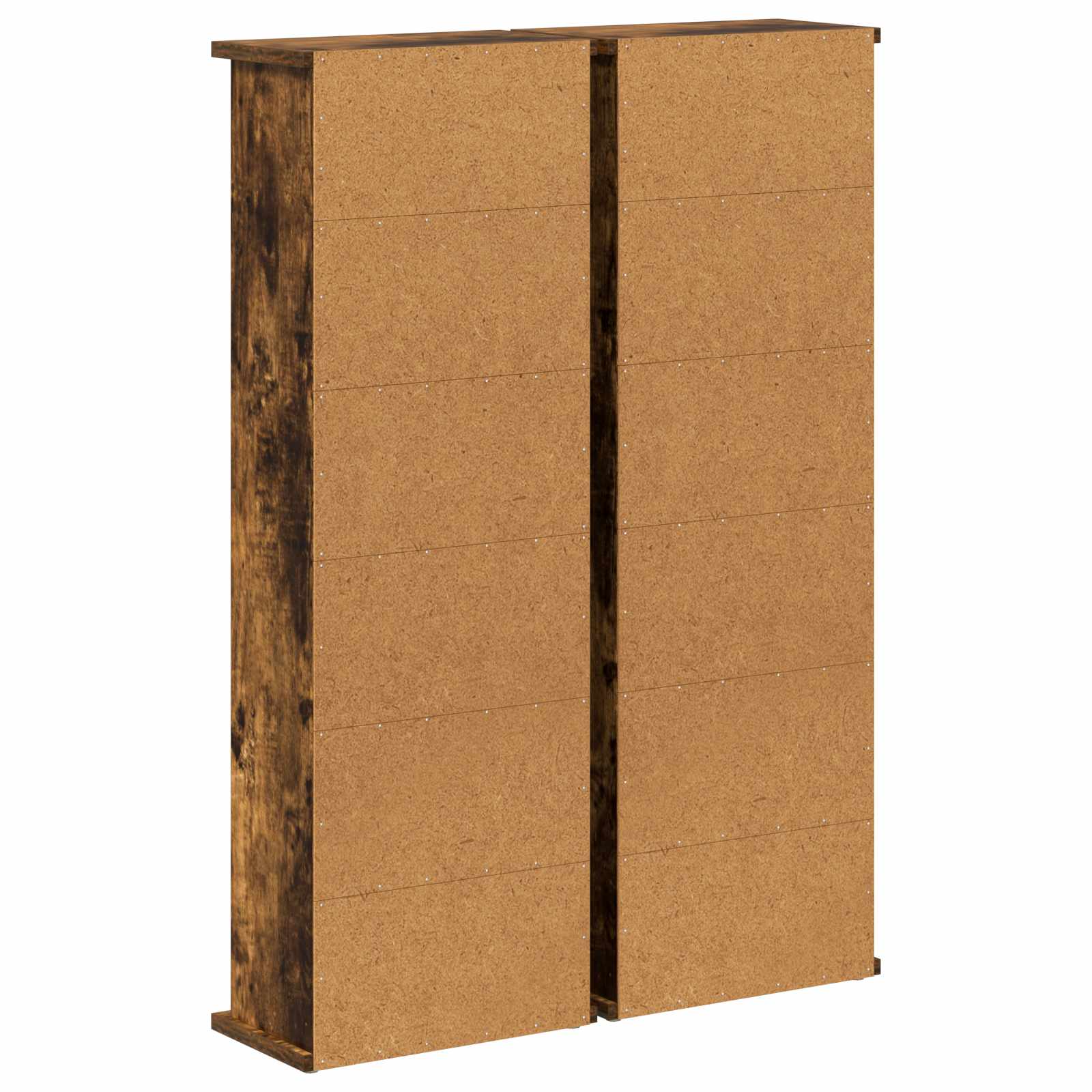 CD-kaappi 2 kpl Savutammi 60 x 17 x 92 cm Tekninen puu - Image 8