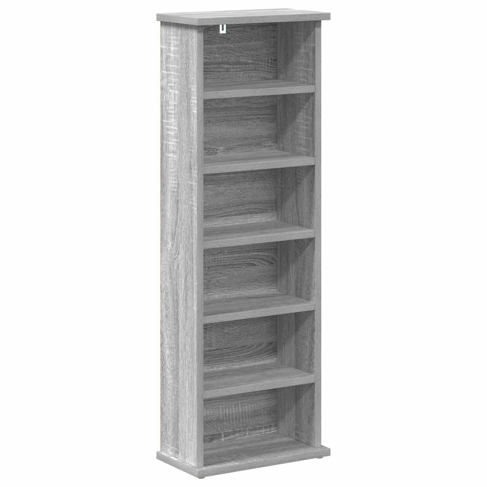 Dulap pentru CD-uri Sonoma gri 60 x 17 x 92 cm Lemn prelucrat