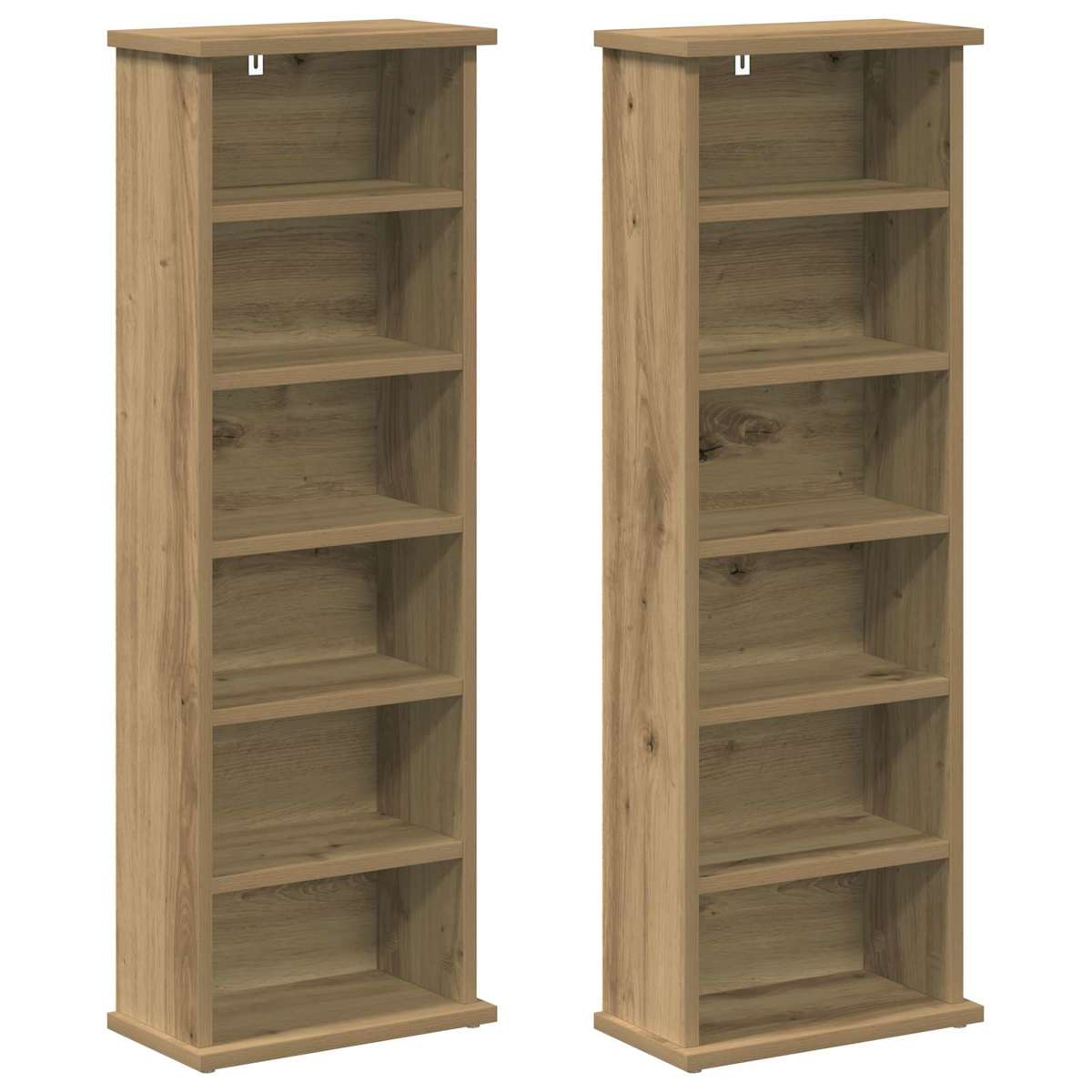 CD Skab 60 x 17 x 92 cm Konstrueret træ - Billede 5