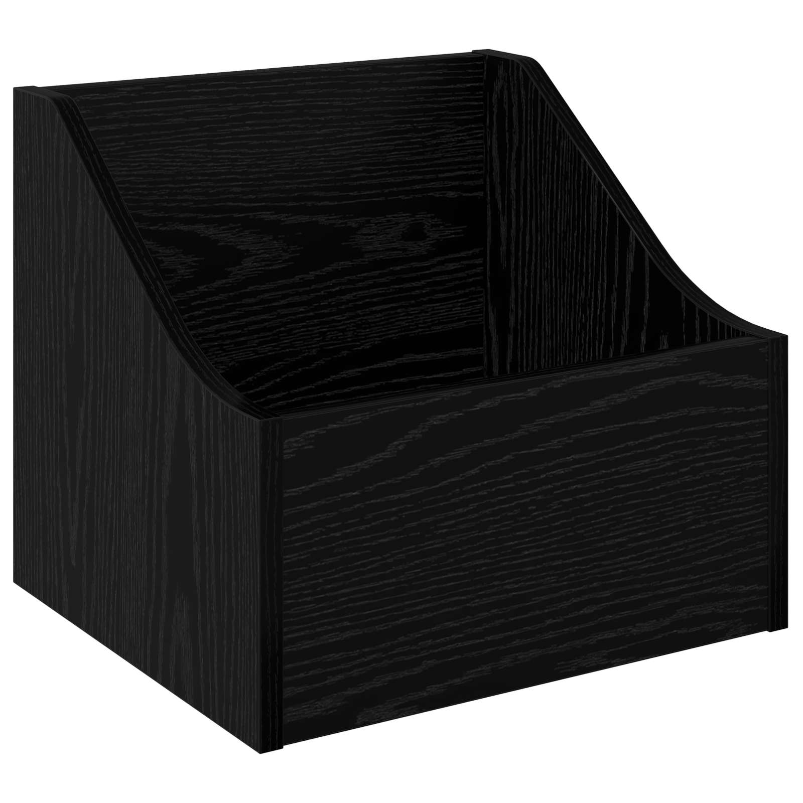 Кутия за LP записи Черен дъб 37 x 33 x 32 см — изображение 2