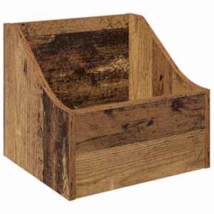 vidaXL LP plaadikarbid Vana puit 37 x 33 x 32 cm Tehispuit
