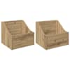 vidaXL LP plaadikarbid 2 tk Artisan tamm 37 x 33 x 32 cm Tehispuit